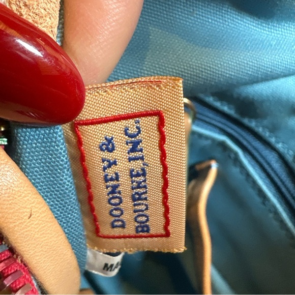 Dooney & Bourke Vintage Set EUC Hobo Bag & Coin Pouch With Rainbow Zippers - Picture 12 of 16